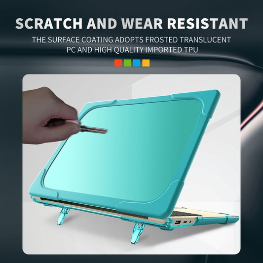TPU + PC Two-color Anti-fall Laptop Protective Case For Microsoft Surface Go 1 / 2 12.4 1943 / 2013(Sky Blue) - Microsoft by buy2fix | Online Shopping UK | buy2fix