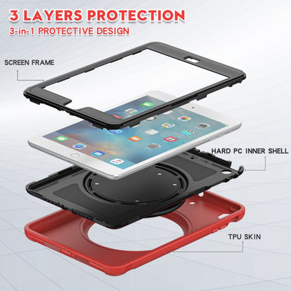 Shockproof TPU + PC Protective Case with 360 Degree Rotation Foldable Handle Grip Holder & Pen Slot For iPad mini 3 / 2 / 1(Red) - iPad Mini 4 & 3 & 2 & 1 Cases by buy2fix | Online Shopping UK | buy2fix
