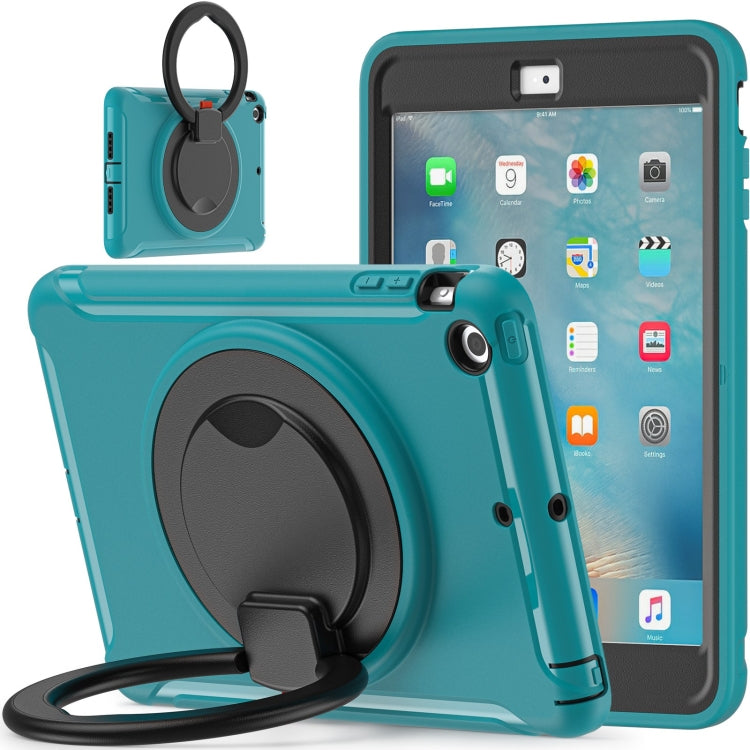Shockproof TPU + PC Protective Case with 360 Degree Rotation Foldable Handle Grip Holder & Pen Slot For iPad mini 3 / 2 / 1(Blue) - iPad Mini 4 & 3 & 2 & 1 Cases by buy2fix | Online Shopping UK | buy2fix