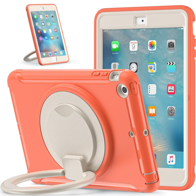 Shockproof TPU + PC Protective Case with 360 Degree Rotation Foldable Handle Grip Holder & Pen Slot For iPad mini 3 / 2 / 1(Living Coral) - iPad Mini 4 & 3 & 2 & 1 Cases by buy2fix | Online Shopping UK | buy2fix