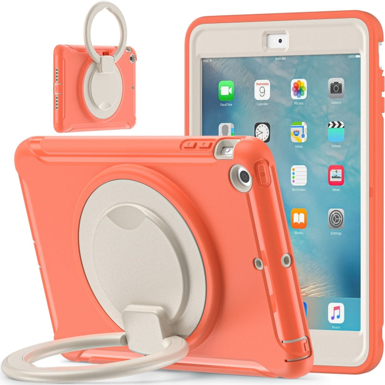 Shockproof TPU + PC Protective Case with 360 Degree Rotation Foldable Handle Grip Holder & Pen Slot For iPad mini 3 / 2 / 1(Living Coral) - iPad Mini 4 & 3 & 2 & 1 Cases by buy2fix | Online Shopping UK | buy2fix