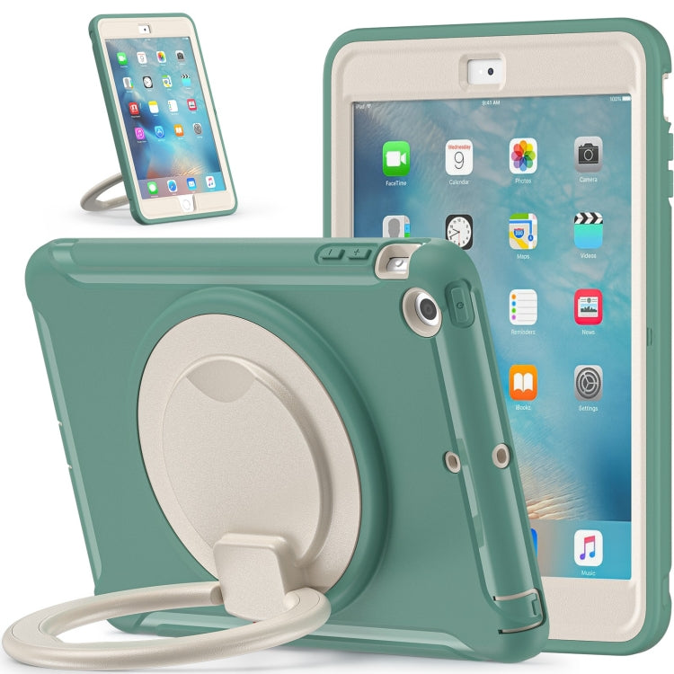 Shockproof TPU + PC Protective Case with 360 Degree Rotation Foldable Handle Grip Holder & Pen Slot For iPad mini 3 / 2 / 1(Emmerald Green) - iPad Mini 4 & 3 & 2 & 1 Cases by buy2fix | Online Shopping UK | buy2fix