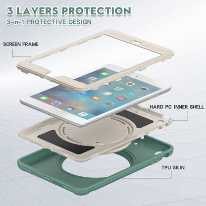 Shockproof TPU + PC Protective Case with 360 Degree Rotation Foldable Handle Grip Holder & Pen Slot For iPad mini 3 / 2 / 1(Emmerald Green) - iPad Mini 4 & 3 & 2 & 1 Cases by buy2fix | Online Shopping UK | buy2fix