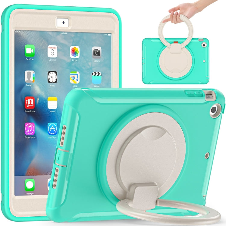 Shockproof TPU + PC Protective Case with 360 Degree Rotation Foldable Handle Grip Holder & Pen Slot For iPad mini 3 / 2 / 1(Mint Green) - iPad Mini 4 & 3 & 2 & 1 Cases by buy2fix | Online Shopping UK | buy2fix