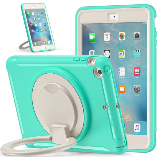 Shockproof TPU + PC Protective Case with 360 Degree Rotation Foldable Handle Grip Holder & Pen Slot For iPad mini 3 / 2 / 1(Mint Green) - iPad Mini 4 & 3 & 2 & 1 Cases by buy2fix | Online Shopping UK | buy2fix