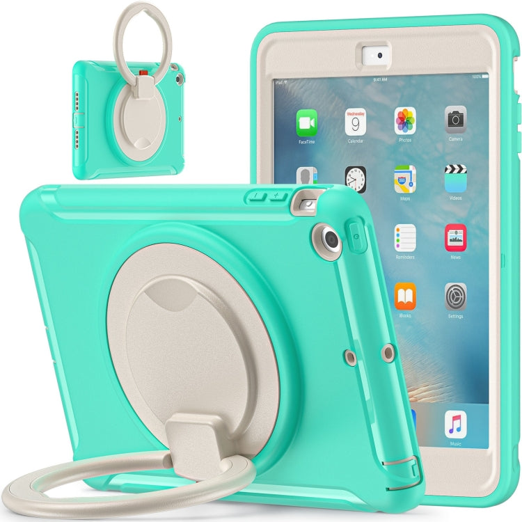 Shockproof TPU + PC Protective Case with 360 Degree Rotation Foldable Handle Grip Holder & Pen Slot For iPad mini 3 / 2 / 1(Mint Green) - iPad Mini 4 & 3 & 2 & 1 Cases by buy2fix | Online Shopping UK | buy2fix