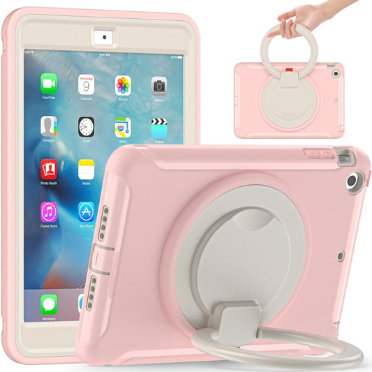 Shockproof TPU + PC Protective Case with 360 Degree Rotation Foldable Handle Grip Holder & Pen Slot For iPad mini 3 / 2 / 1(Cherry Blossoms Pink) - iPad Mini 4 & 3 & 2 & 1 Cases by buy2fix | Online Shopping UK | buy2fix