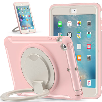 Shockproof TPU + PC Protective Case with 360 Degree Rotation Foldable Handle Grip Holder & Pen Slot For iPad mini 3 / 2 / 1(Cherry Blossoms Pink) - iPad Mini 4 & 3 & 2 & 1 Cases by buy2fix | Online Shopping UK | buy2fix