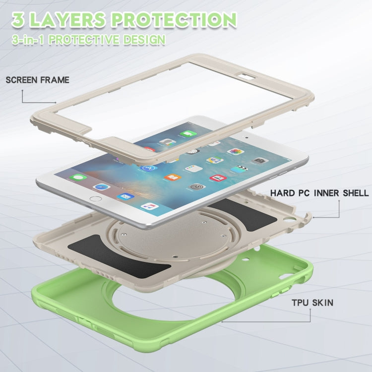 Shockproof TPU + PC Protective Case with 360 Degree Rotation Foldable Handle Grip Holder & Pen Slot For iPad mini 3 / 2 / 1(Matcha Green) - iPad Mini 4 & 3 & 2 & 1 Cases by buy2fix | Online Shopping UK | buy2fix