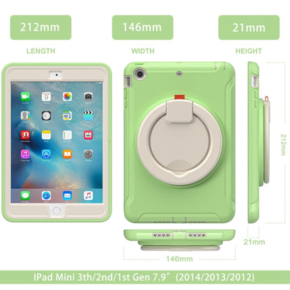 Shockproof TPU + PC Protective Case with 360 Degree Rotation Foldable Handle Grip Holder & Pen Slot For iPad mini 3 / 2 / 1(Matcha Green) - iPad Mini 4 & 3 & 2 & 1 Cases by buy2fix | Online Shopping UK | buy2fix