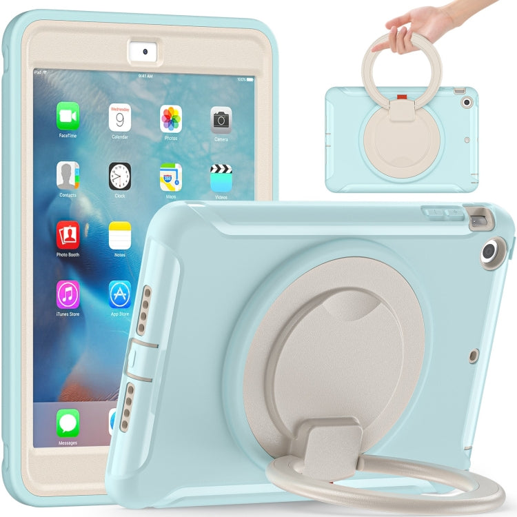 Shockproof TPU + PC Protective Case with 360 Degree Rotation Foldable Handle Grip Holder & Pen Slot For iPad mini 3 / 2 / 1(Ice Crystal Blue) - iPad Mini 4 & 3 & 2 & 1 Cases by buy2fix | Online Shopping UK | buy2fix