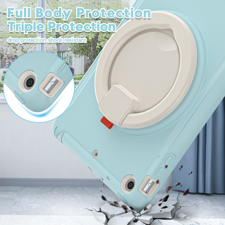 Shockproof TPU + PC Protective Case with 360 Degree Rotation Foldable Handle Grip Holder & Pen Slot For iPad mini 3 / 2 / 1(Ice Crystal Blue) - iPad Mini 4 & 3 & 2 & 1 Cases by buy2fix | Online Shopping UK | buy2fix