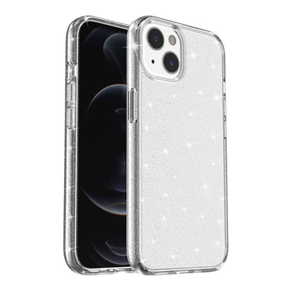 For iPhone 13 mini Shockproof Terminator Style Glitter Powder Protective Case (White) by buy2fix
