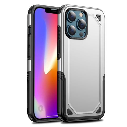 For iPhone 13 Shockproof Rugged Armor Protective Case(White) by buy2fix