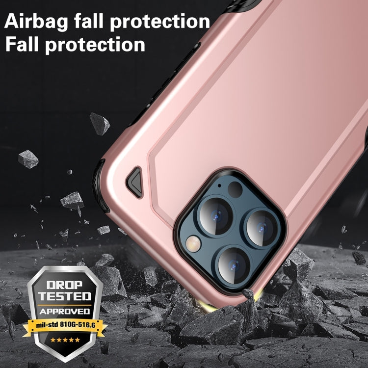 For iPhone 13 Shockproof Rugged Armor Protective Case(Gold) by buy2fix