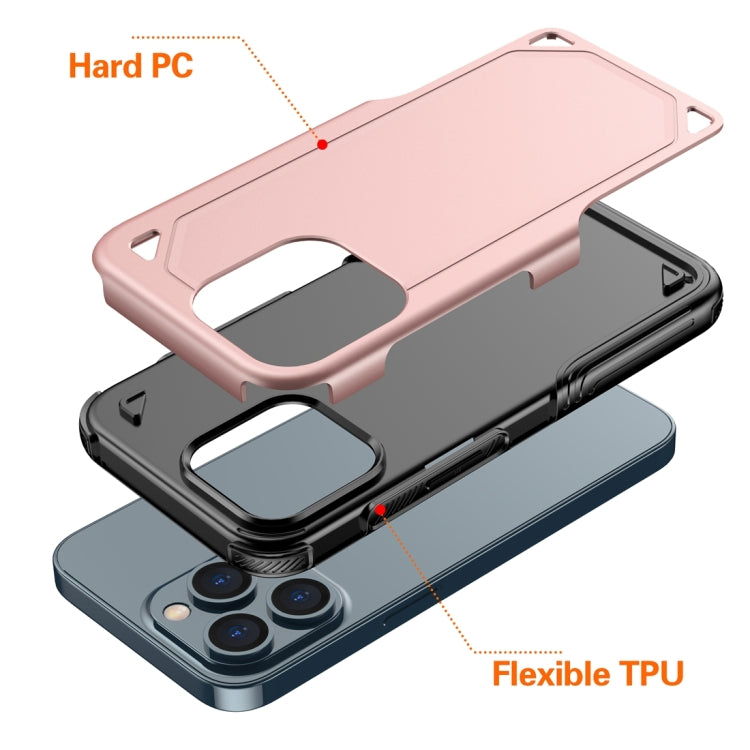 For iPhone 13 Pro Shockproof Rugged Armor Protective Case (Olive Green) by buy2fix