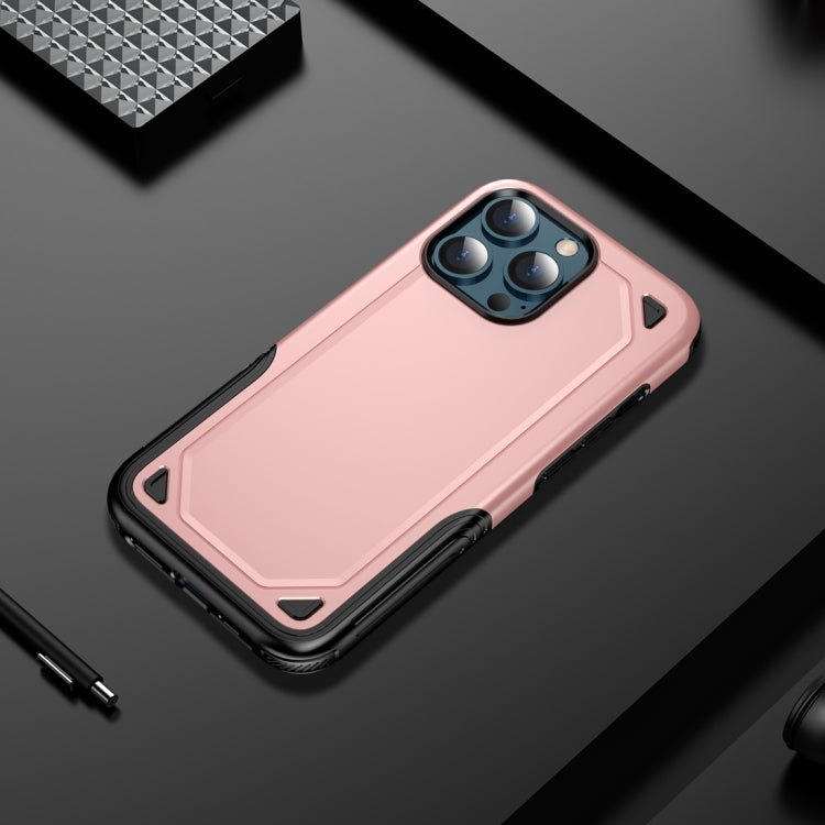 For iPhone 13 Pro Shockproof Rugged Armor Protective Case (Silver) by buy2fix