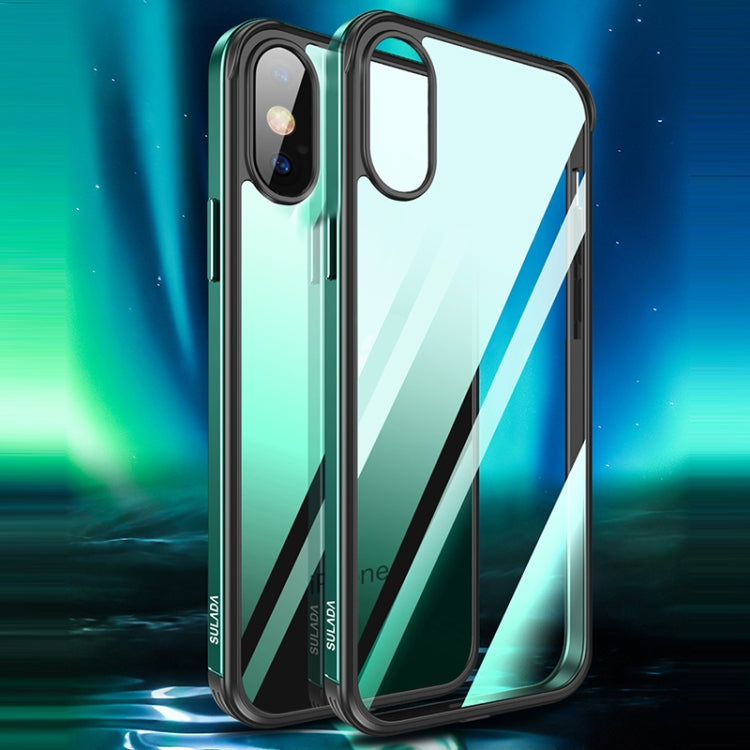 For iPhone XR SULADA Shockproof Aviation Aluminum Metal Frame + Nano Glass + TPU Protective Case(Dark Night Green) - More iPhone Cases by SULADA | Online Shopping UK | buy2fix