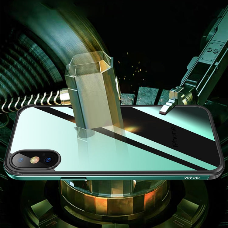 For iPhone XR SULADA Shockproof Aviation Aluminum Metal Frame + Nano Glass + TPU Protective Case(Red) - More iPhone Cases by SULADA | Online Shopping UK | buy2fix