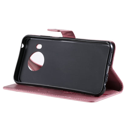 For Nokia X20 Tree & Cat Pattern Pressed Printing Horizontal Flip PU Leather Case with Holder & Card Slots & Wallet & Lanyard(Pink) by buy2fix