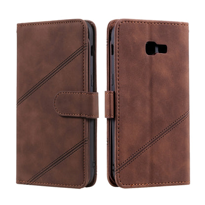 For Samsung Galaxy A5 2017 Skin Feel Business Horizontal Flip PU Leather Case with Holder & Multi-Card Slots & Wallet & Lanyard & Photo Frame(Brown) by buy2fix