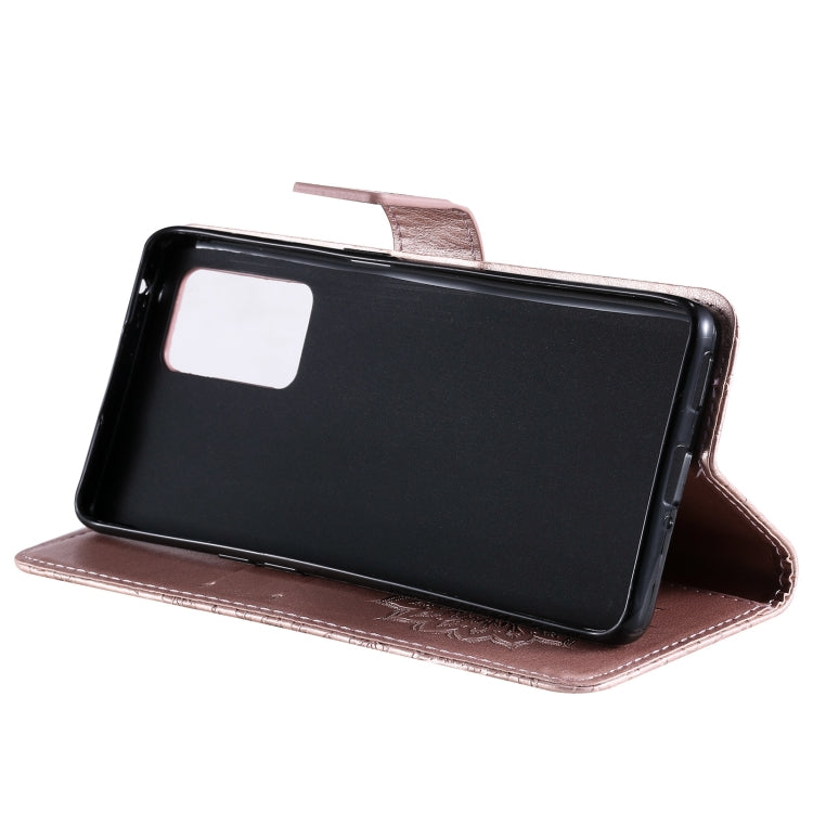 For OPPO Reno6 Pro 5G Sun Embossing Pattern Horizontal Flip Leather Case with Card Slot & Holder & Wallet & Lanyard(Rose Gold) by buy2fix