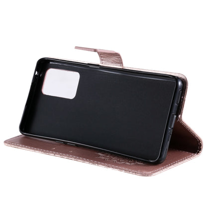 For OPPO Reno6 Pro 5G Sun Embossing Pattern Horizontal Flip Leather Case with Card Slot & Holder & Wallet & Lanyard(Rose Gold) by buy2fix