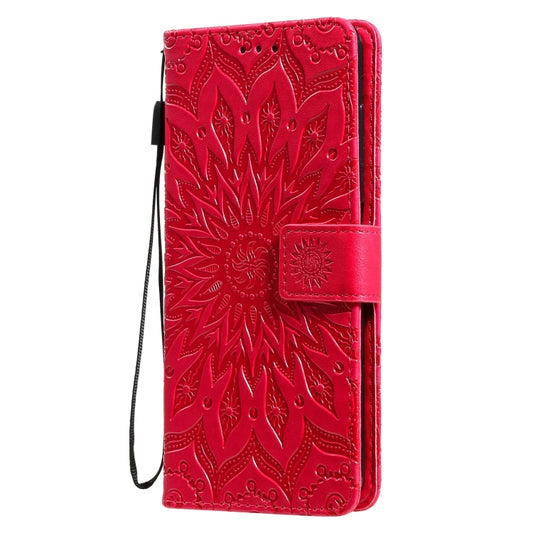 For Nokia 6.3 / G20 / G10 Sun Embossing Pattern Horizontal Flip Leather Case with Card Slot & Holder & Wallet & Lanyard(Red) by buy2fix