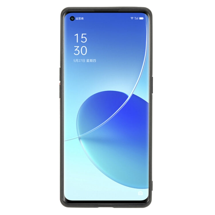 For OPPO Reno6 Pro+ 5G Double Buckle PU + TPU Shockproof Magnetic Protective Case with Card Slot & Holder(Grey) by buy2fix