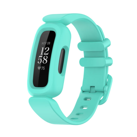 xDfind For Fitbit Ace 3 / Inspire2 Silicone Integrated Watch Band(Lake Blue) - Watch Bands by xDfind | Online Shopping UK | buy2fix