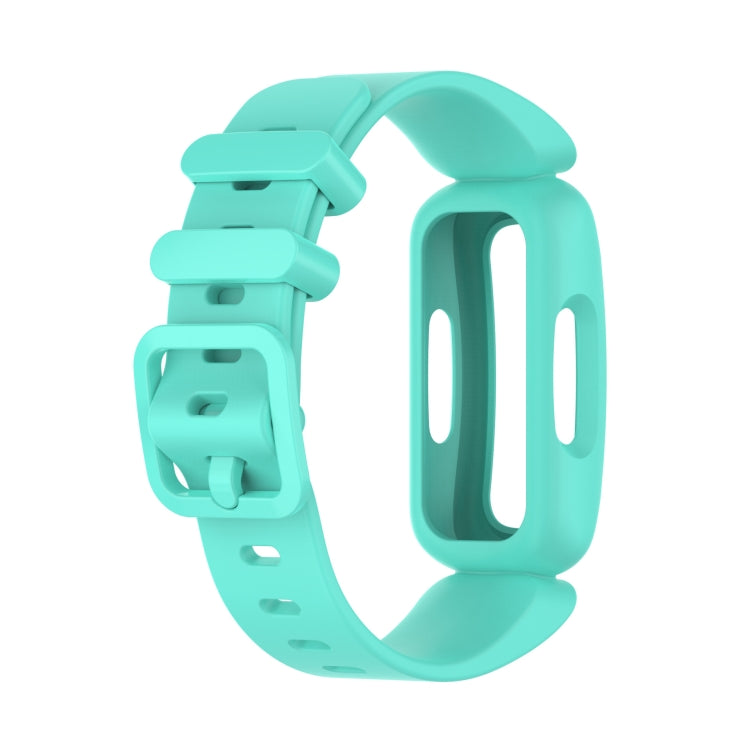 xDfind For Fitbit Ace 3 / Inspire2 Silicone Integrated Watch Band(Lake Blue) - Watch Bands by xDfind | Online Shopping UK | buy2fix