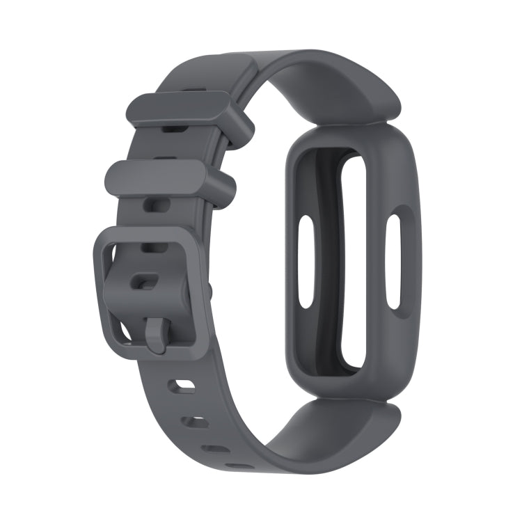 xDfind For Fitbit Ace 3 / Inspire2 Silicone Integrated Watch Band(Grey) - Watch Bands by xDfind | Online Shopping UK | buy2fix