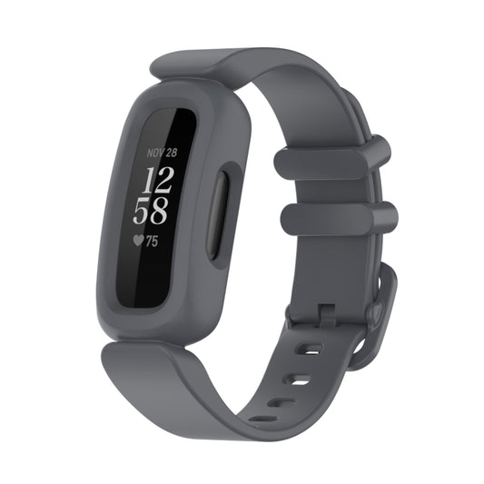 xDfind For Fitbit Ace 3 / Inspire2 Silicone Integrated Watch Band(Grey) - Watch Bands by xDfind | Online Shopping UK | buy2fix