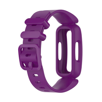 xDfind For Fitbit Ace 3 / Inspire2 Silicone Integrated Watch Band(Grape Purple) - Watch Bands by xDfind | Online Shopping UK | buy2fix