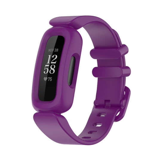 xDfind For Fitbit Ace 3 / Inspire2 Silicone Integrated Watch Band(Grape Purple) - Watch Bands by xDfind | Online Shopping UK | buy2fix