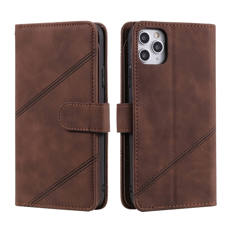 For iPhone 11 Skin Feel Business Horizontal Flip PU Leather Case with Holder & Multi-Card Slots & Wallet & Lanyard & Photo Frame (Brown) by buy2fix