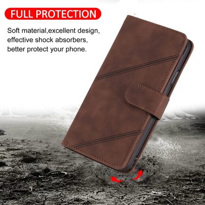 For iPhone 11 Skin Feel Business Horizontal Flip PU Leather Case with Holder & Multi-Card Slots & Wallet & Lanyard & Photo Frame (Brown) by buy2fix