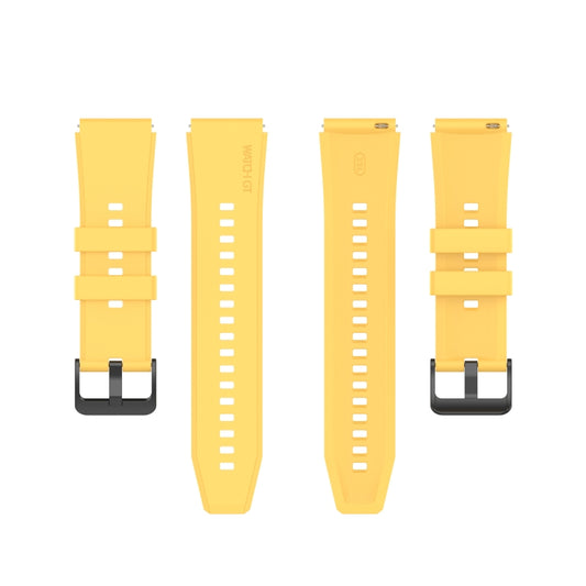 For Huawei Watch GT2 Pro Silicone Watch Band(Yellow) by buy2fix