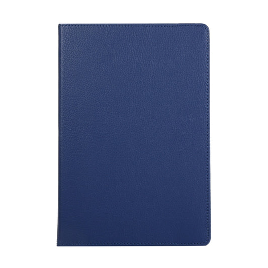For Samsung Galaxy Tab S7 FE T730 Litchi Texture Horizontal Flip 360 Degrees Rotation Leather Case with Holder(Blue) by buy2fix
