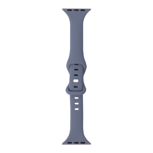 Slimming 8-buckle Silicone Watch Band For Apple Watch Ultra 49mm&Watch Ultra 2 49mm / Series 9&8&7 45mm / SE 3&SE 2&6&SE&5&4 44mm / 3&2&1 42mm(Lavender) by buy2fix