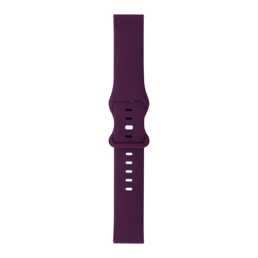 For Huawei Watch GT 2 42mm 8-buckle Silicone Watch Band(Dark Purple) by buy2fix
