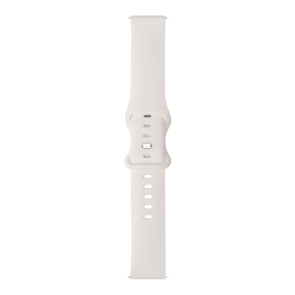 For Huawei Watch GT 2 42mm 8-buckle Silicone Watch Band(White) by buy2fix