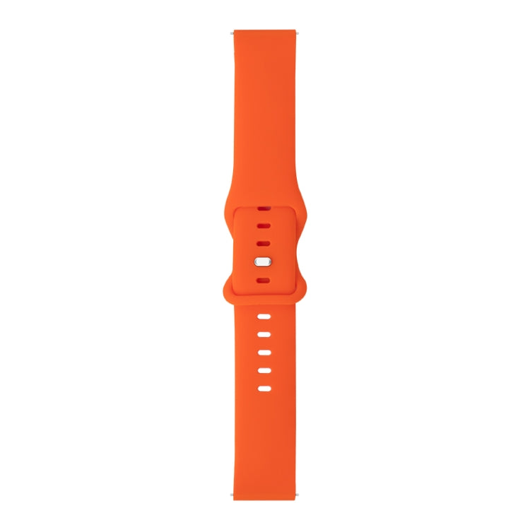 For Huawei Watch GT 2 46mm 8-buckle Silicone Watch Band(Orange) by buy2fix