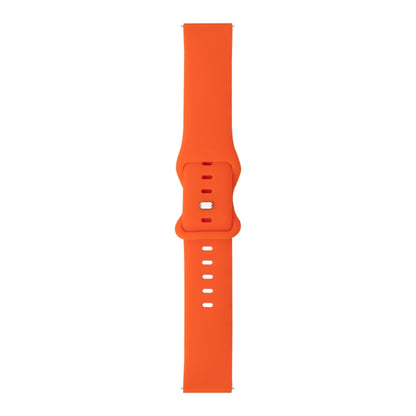 For Huawei Watch GT 2 46mm 8-buckle Silicone Watch Band(Orange) by buy2fix
