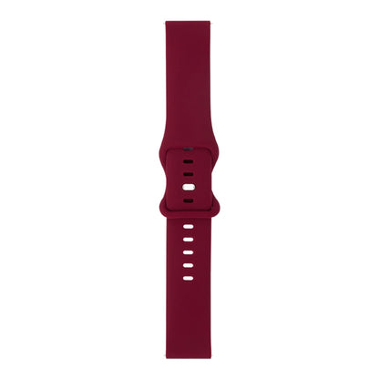 For Huawei Watch GT 2e 46mm 8-buckle Silicone Watch Band(Wine Red) by buy2fix