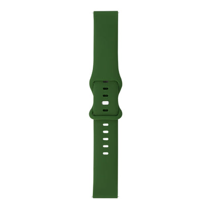 For Huawei Watch GT 2e 46mm 8-buckle Silicone Watch Band(Army Green) by buy2fix
