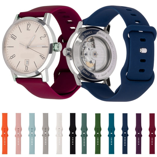 For Huawei Watch GT 2e 46mm 8-buckle Silicone Watch Band(Peacock Blue) by buy2fix