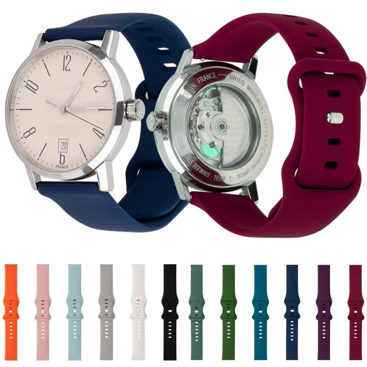 For Huawei Watch GT 2 Pro 46mm 8-buckle Silicone Watch Band(White) by buy2fix