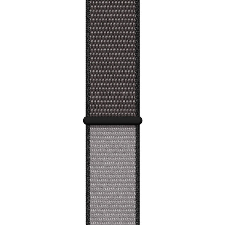 For Apple Watch Series 7 41mm / 6 & SE & 5 & 4 40mm / 3 & 2 & 1 38mm Color Matching Nylon Watch Band(Black + Grey) by buy2fix