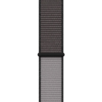 For Apple Watch Series 7 41mm / 6 & SE & 5 & 4 40mm / 3 & 2 & 1 38mm Color Matching Nylon Watch Band(Black + Grey) by buy2fix